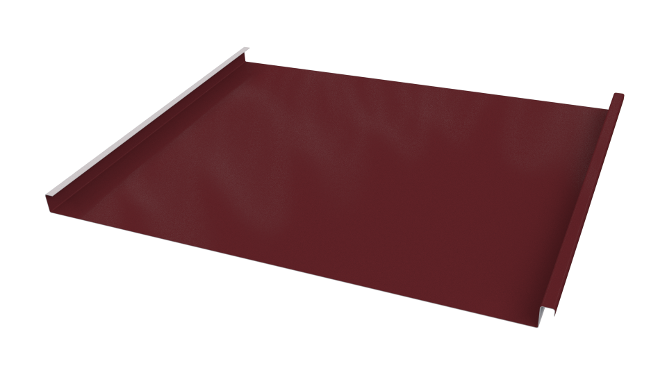 Фальцевая кровля 562/550x0,5 мм, 3005 винно-красный глянцевый