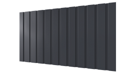 Профнастил С10 1155/1100x0,45 мм, 7024 графитовый серый глянцевый