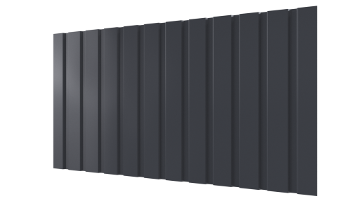 Профнастил С10 1155/1100x0,5 мм, 7024 графитовый серый стальной бархат