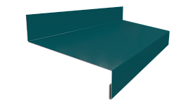 Отлив простой 20х70х20 мм, 6002 лиственно-зеленый глянцевый