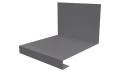 Планка примыкания нижняя к трубе фальц 140x200 мм, 7004 сигнальный серый глянцевый
