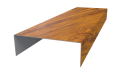 Декоративная накладка 20x60x20 мм, Золотистый дуб 3D