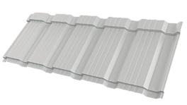 Металлочерепица Каскад 1185/1150x0,5 мм, 7035 светло-серый глянцевый