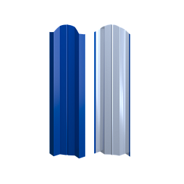 Штакетник Евротрапеция 117x0,5 мм, 5005 сигнальный синий глянцевый