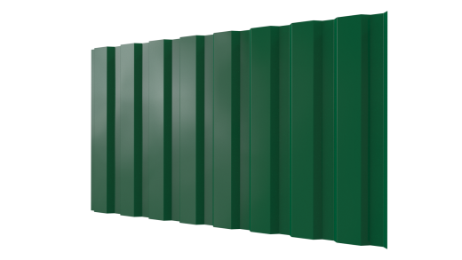 Профнастил С20A 1150/1100x0,3 мм, 6029 мятно-зеленый глянцевый