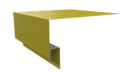 Планка околооконная 200х75х20 мм, 1018 цинково-жёлтый глянцевый