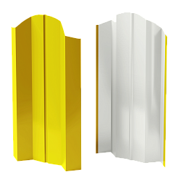 Штакетник М-образный Престиж 118x0,45 мм, 1018 цинково-желтый глянцевый