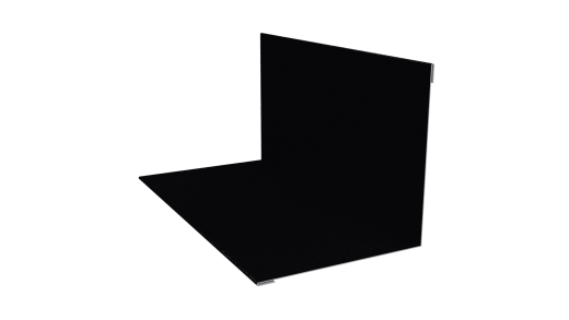 Угол внутренний 100x100x2000 мм, 9005 черный янтарь глянцевый