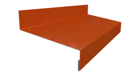 Отлив простой 20х70х20 мм, 2011 насыщенный оранжевый глянцевый