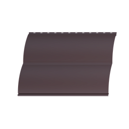 Металлосайдинг Блок хаус 383/355x0,5 мм, 8017 шоколадно-коричневый матовый