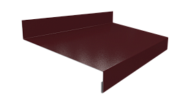 Отлив простой 20х100х20 мм, 3009 оксид красный глянцевый