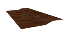 Планка крепёжная фальц 50x17x32 мм, Дуб Кельтик 3D