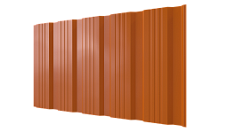 Профнастил К20 1185/1120x0,45 мм, 2011 насыщенный оранжевый глянцевый