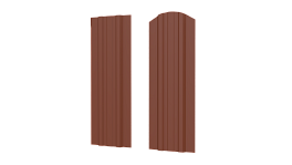 Штакетник Евротрапеция 110x0,4 мм, 8004 медно-коричневый глянцевый