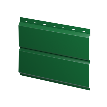 Металлосайдинг Л-брус 264/240x0,45 мм, 6002 лиственно-зеленый глянцевый