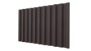 Профнастил С21 1051/1000x0,45 мм, 8017 шоколадно-коричневый матовый