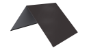 Конёк простой 190x190x2000 мм, 8019 серо-коричневый глянцевый