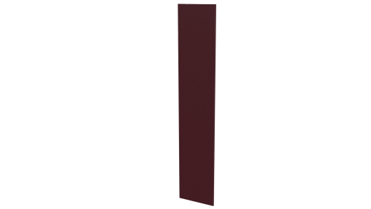 Крепежная планка 10x40x10 мм, 3005 винно-красный матовый