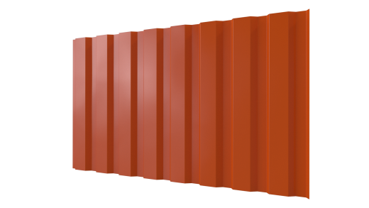 Профнастил С20A 1150/1100x0,3 мм, 2004 оранжевый глянцевый