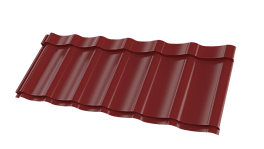 Металлочерепица Супермонтеррей 1180/1100x0,5 мм, 3011 коричнево-красный глянцевый