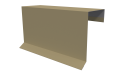 Планка торцевая фальц 65x97 мм, 1014 слоновая кость глянцевый