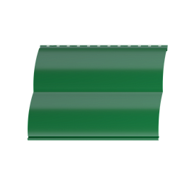 Металлосайдинг Блок хаус 383/355x0,5 мм, 6002 лиственно-зеленый глянцевый