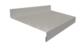 Отлив простой 20х100х20 мм, 9003 сигнальный белый глянцевый