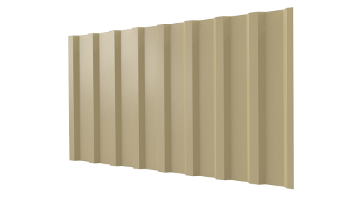 Профнастил С20B 1150/1100x0,4 мм эконом, 1014 слоновая кость глянцевый
