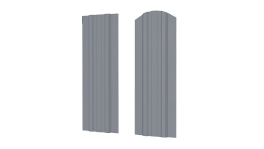Штакетник Евротрапеция 110x0,45 мм, 7040 серое окно глянцевый