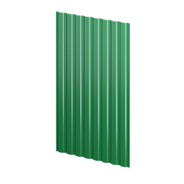 Профнастил С20 1150/1100x0,4 мм эконом, 6002 лиственно-зеленый глянцевый