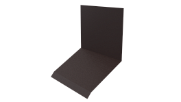 Планка примыкания верхняя к стене фальц 150x130x20 мм, 8017 шоколадно-коричневый стальной бархат