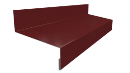 Отлив простой 20х50х20 мм, 3020 транспортный красный глянцевый