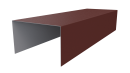 Крышка 40x65x40 мм, 3009 оксид красный матовый