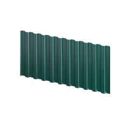 Профнастил С21 1051/1000x0,4 мм эконом, 6005 зеленый мох глянцевый