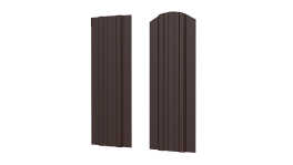 Штакетник Евротрапеция 110x0,5 мм, 8017 шоколадно-коричневый стальной бархат