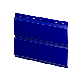 Металлосайдинг Л-брус 264/240x0,45 мм, 5002 ультрамариново-синий глянцевый