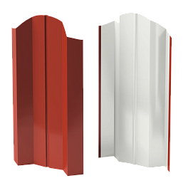 Штакетник М-образный Престиж 118x0,45 мм, 3009 оксид красный глянцевый