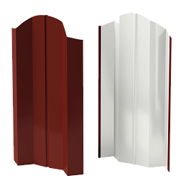 Штакетник М-образный Престиж 118x0,45 мм, 3011 коричнево-красный глянцевый