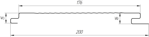 Лайн Про Гофр 200/176x0,45 мм, 9002 светло-серый глянцевый