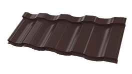 Профиль Орион 25 1200/1150x0,4 мм, 8017 шоколадно-коричневый глянцевый
