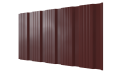 Профнастил К20 1195/1130x0,45 мм, 3009 оксид красный глянцевый
