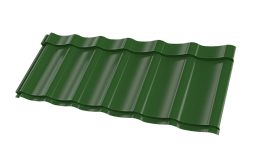 Металлочерепица Супермонтеррей 1180/1100x0,5 мм, 6002 лиственно-зеленый глянцевый