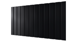 Профнастил С10 1155/1100x0,4 мм эконом, 9005 черный янтарь глянцевый