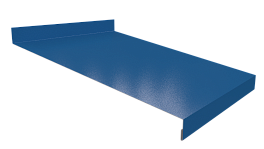 Отлив простой 20х250х20 мм, 5021 водная синь глянцевый