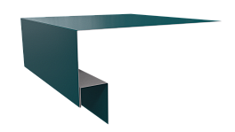 Планка околооконная Блок хаус 200х75х30 мм, 5021 водная синь глянцевый