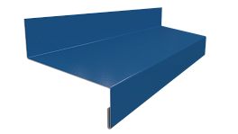 Отлив простой 20х50х20 мм, 5021 водная синь глянцевый