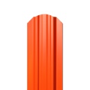 Штакетник Евротрапеция 117x0,5 мм, 2004 оранжевый глянцевый