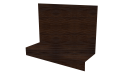 Примыкание боковое фальц 25x65x130 мм, Античный дуб 3D
