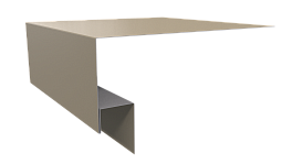 Планка околооконная Блок хаус 200х75х30 мм, 1015 св. слоновая кость глянцевый