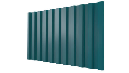 Профнастил С21 1051/1000x0,45 мм, 5021 водная синь глянцевый